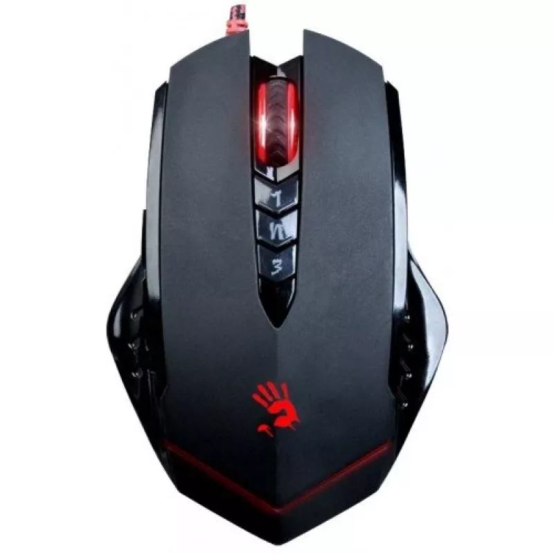 Žaidimų pelė A4Tech Bloody V8m – 3200 DPI, 8 mygtukai, V-Track optinė, USB Type-A, juoda