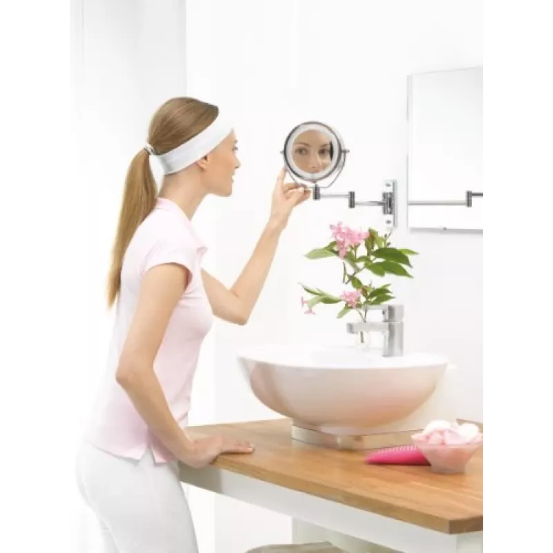 Kosmetinis veidrodis su apšvietimu Beurer BS59 11 cm sidabrinis