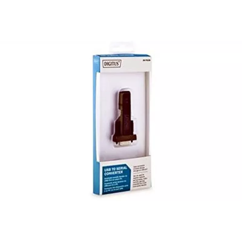 DIGITUS USB 2.0 į RS232 keitiklis su FTDI FT232RL mikroschema ir USB A laidu 80 cm