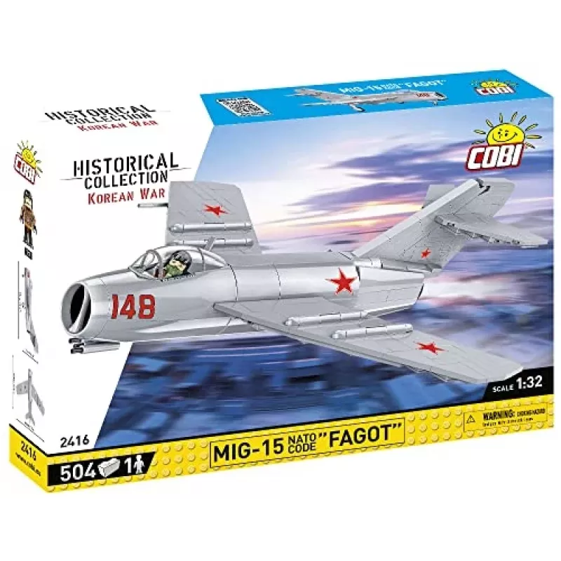 COBI Istorinė kolekcija Korėjos karas MIG-15 NATO kodas Fagot Sovietinis reaktyvinis lėktuvas