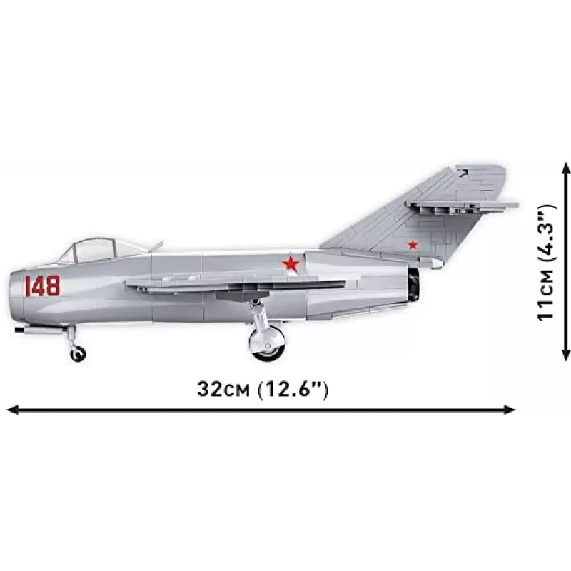 COBI Istorinė kolekcija Korėjos karas MIG-15 NATO kodas Fagot Sovietinis reaktyvinis lėktuvas