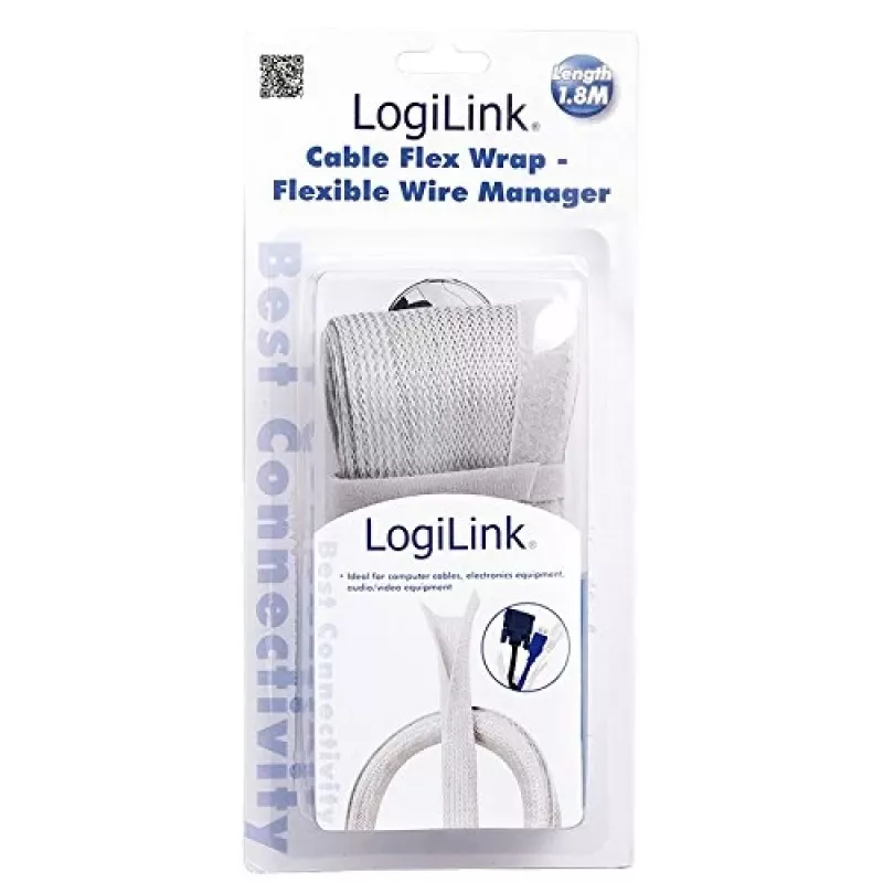 LogiLink KAB0007 kabelio raištis pilkas