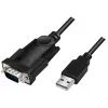 LogiLink AU0048A nuoseklusis laidas, USB A – DB-9, 1,5 m, juodas