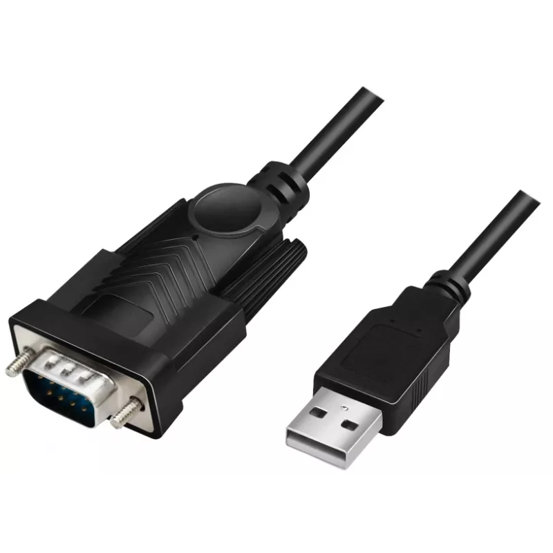 LogiLink AU0048A nuoseklusis laidas, USB A – DB-9, 1,5 m, juodas