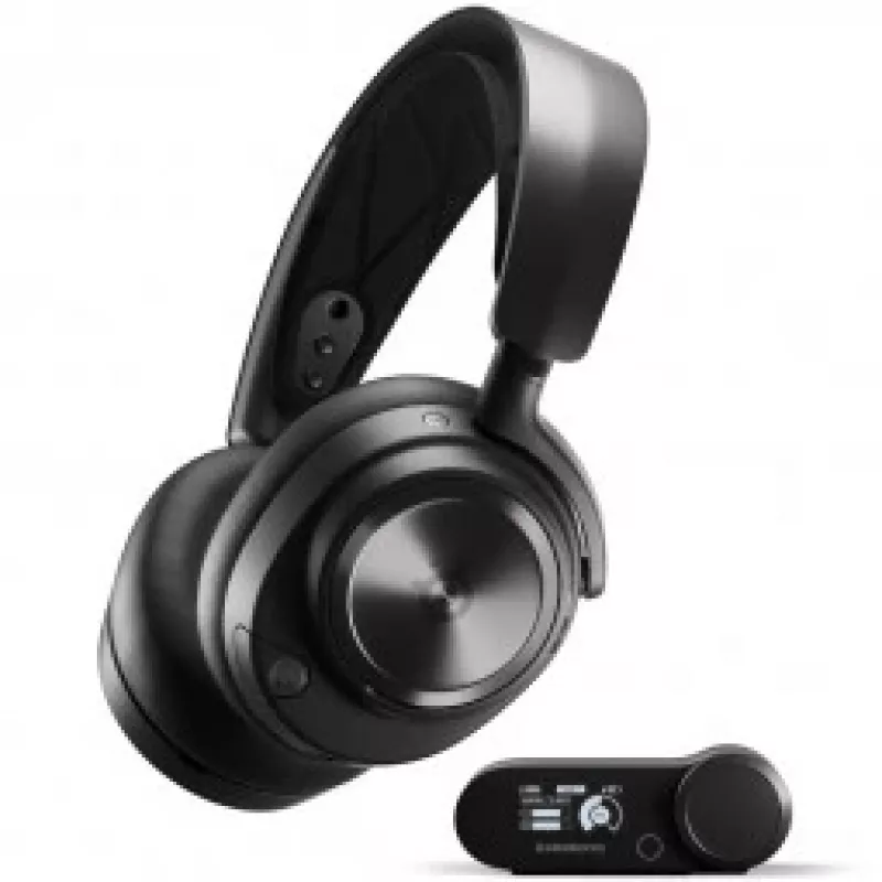Ausinės Steelseries Arctis Nova Pro Wireless (juodos) – belaidės žaidimų ausinės su Bluetooth