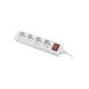 Prailginimo laidas Lanberg PS1-04E-0150-W 1,5 m 4 kištukiniai lizdai vidaus patalpoms baltas