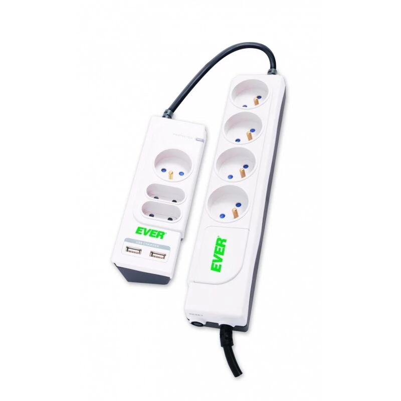 OFFICE PLUS 7 lizdų apsauginis filtras 250 V baltas (T/LZ06-OFP018/0000) - Ever