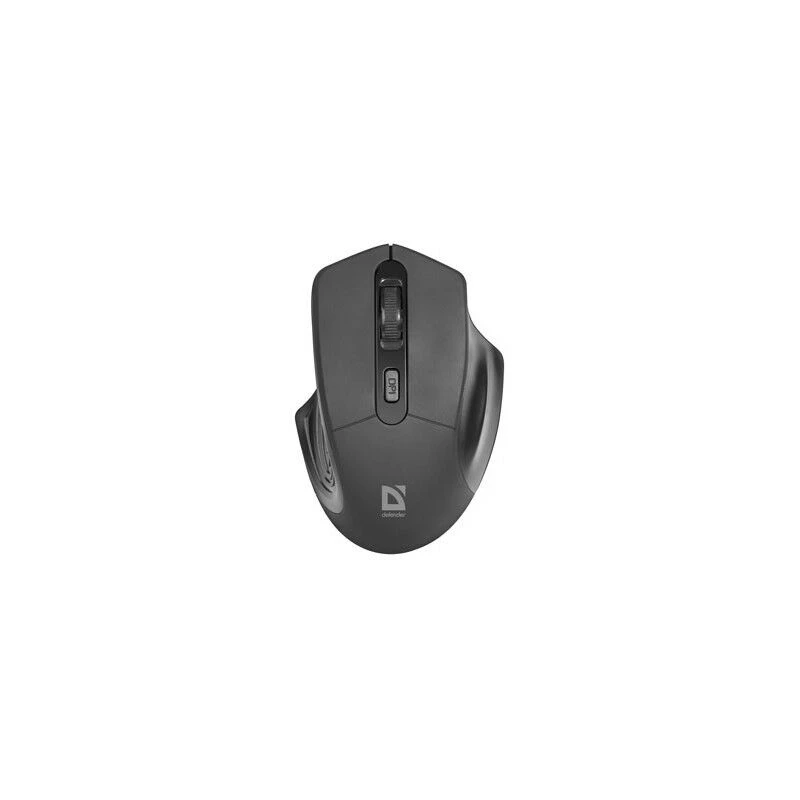 Belaidė optinė pelė DEFENDER Datum MB-345 RF, dešinei rankai, 1600 DPI, 3 mygtukai, USB RF imtuvas, juoda