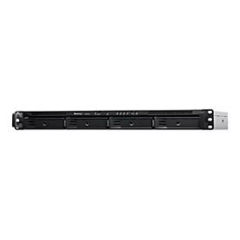 Synology RackStation RS422+ NAS / saugojimo serveris 1U stelažui Ryzen Embedded R1600 2 GB DDR4 DSM juodas