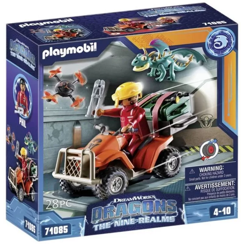 Žaidimų rinkinys „Dragons: Devynių Karalysčių Ikaris Keturkis“ Playmobil 71085