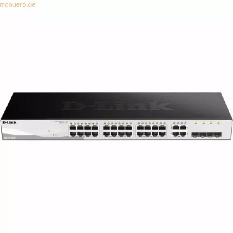 D-Link DGS-1210-28 valdomas L2/L2+ jungiklis 1U juodas