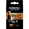 Duracell Optimum AA LR6 baterijos, lizdinė pakuotė, 4 vnt.