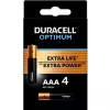Duracell OPTIMUM AAA šarminės baterijos, 4 vnt. – ilgaamžė energija mažiems prietaisams