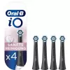Šepetėlių galvutės Oral-B iO Gentle Care — 4 vnt., juodos, keičiamos
