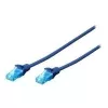 Digitus 0,25 m Cat5e U/UTP tinklo laidas mėlynas U/UTP (UTP)