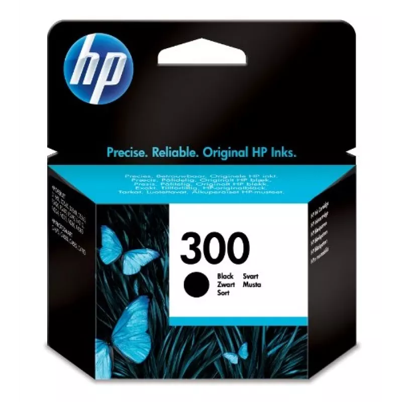 HP 300 Original Black rašalo kasetė, juoda, 1 vnt., 200 puslapių