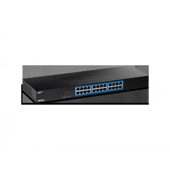 TRENDnet 24 prievadų Gigabit jungiklis TEG-S25, 24 x Gigabit RJ-45, 48 Gbps perjungimo talpa, be ventiliatoriaus, metalinis korpusas