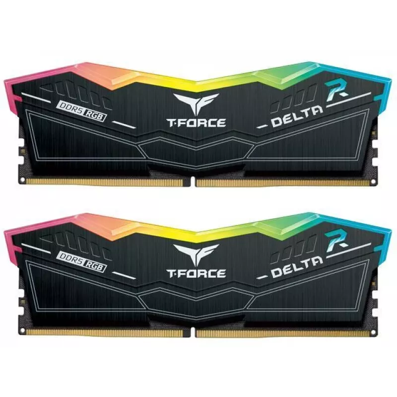 Teamgroup Delta RGB 32 GB (2x 16 GB) DDR5-6000 CL30 juoda atminties rinkinys