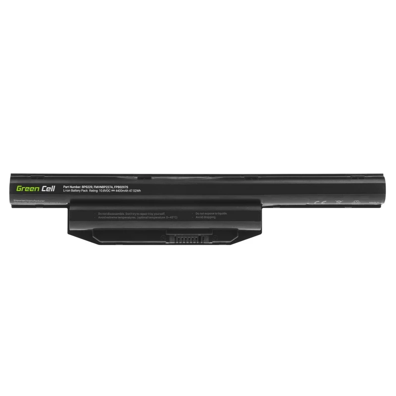 Baterija Green Cell FS31, skirta Fujitsu LifeBook – LiPo 4400 mAh, 11,1 V, juoda, 1 vnt.