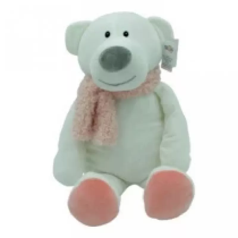 Bear Kamil Z Pink Accessories Tulilo – Rožinis meškiukas su šaliku 35 cm