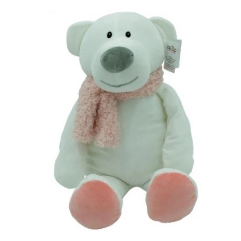 Bear Kamil Z Pink Accessories Tulilo – Rožinis meškiukas su šaliku 35 cm