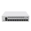 Valdomas L3 tinklo jungiklis MikroTik CRS310-1G-5S-4S+IN — 1U, 1x Gigabit, 5x SFP, 4x SFP+, 10G, DC/PoE 18–57V, 20W maks.