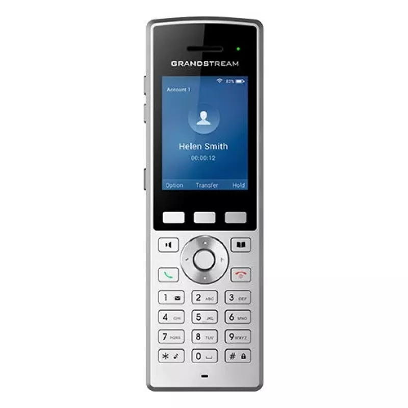 Grandstream Networks WP822 IP telefonas Juoda, Sidabrinė 2 linijos LCD Wi-Fi