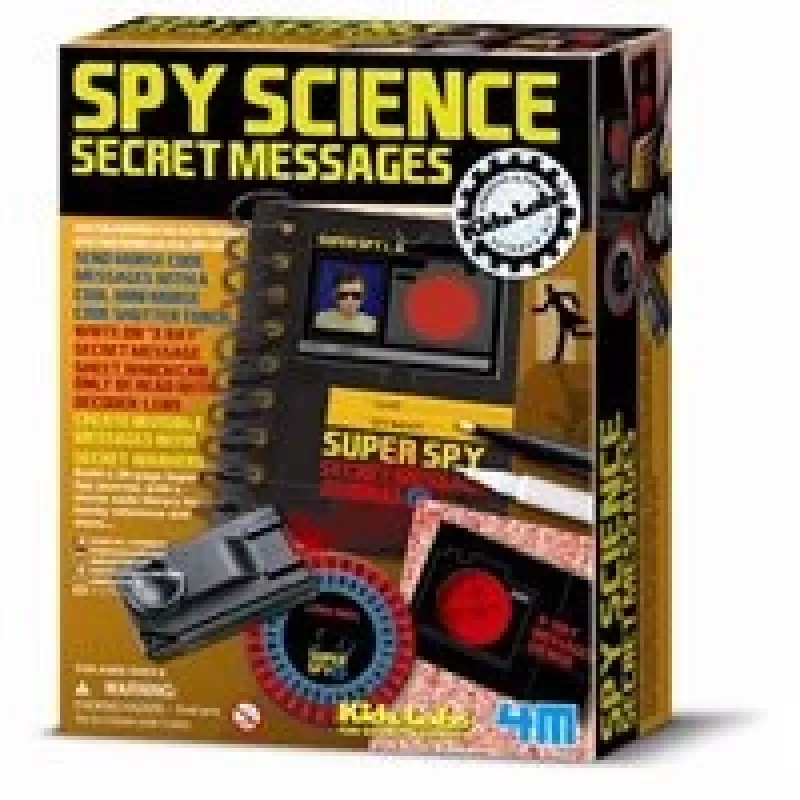 4m Spy Science Secret Messages rinkinys 3295 – slaptų žinučių eksperimentų rinkinys vaikams nuo 8 metų