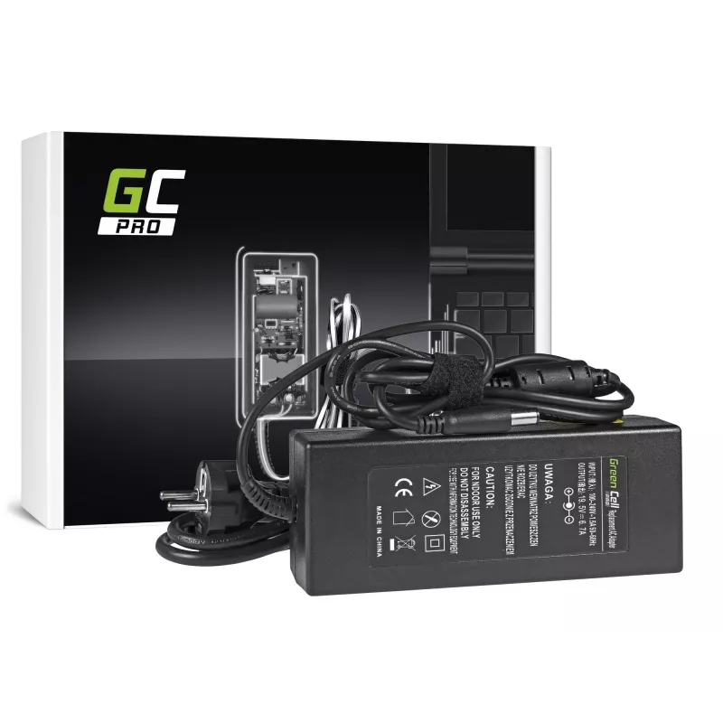 Maitinimo adapteris Green Cell AD35P 130 W AC-DC 19,5 V 6,7 A nešiojamiesiems kompiuteriams, vidaus, juodas