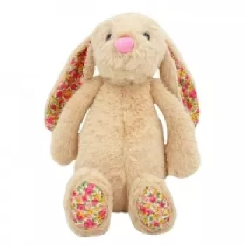 Minkštas žaislinis triušis TULILO MichaeI 25 cm smėlio spalvos pliušinis talismanas