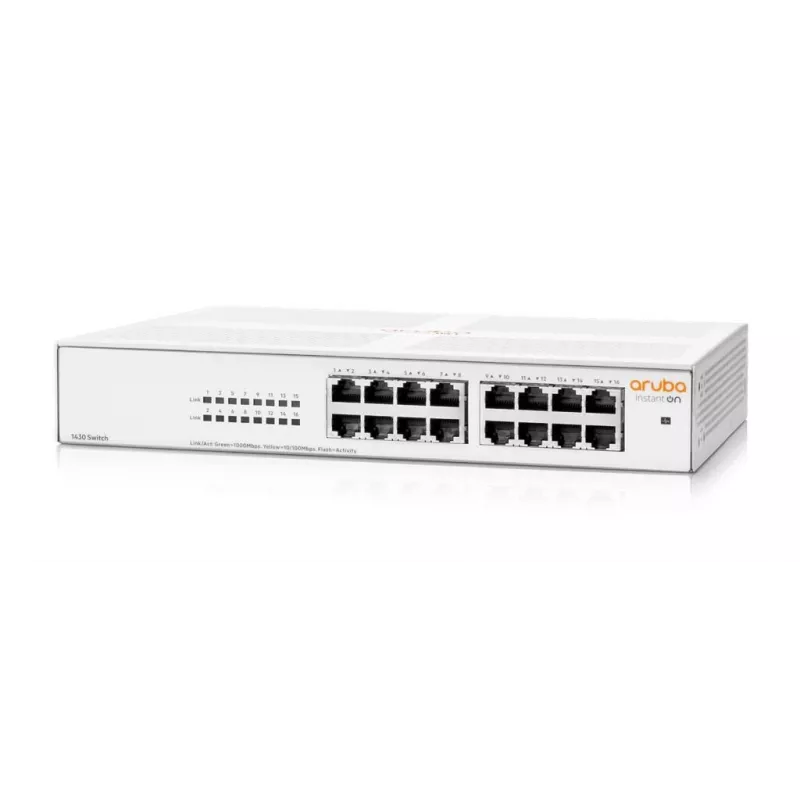 Aruba Instant On 1430 16G nevaldomas L2 Gigabit Ethernet (10/100/1000) jungiklis 1U baltas