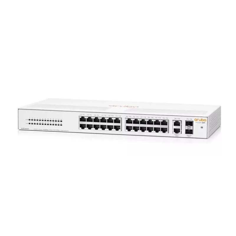 HPE Aruba Instant On 1430 26G 2SFP nevaldomas L2 Gigabit Ethernet jungiklis 1U