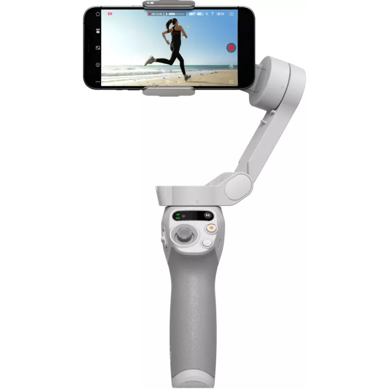 DJI OM SE gimbal pilkas Bluetooth su laikikliu telefonui ir krepšiu, maks. apkrova 290 g