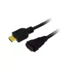 LogiLink CH0057 greitaeigis HDMI 1.4 ilginimo kabelis su Ethernet, A kištukas–A lizdas, 4K/30, paauksuoti kontaktai, 3 m, juodas