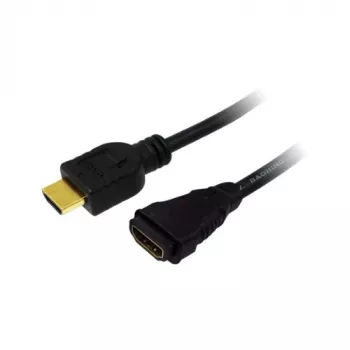 LogiLink CH0057 greitaeigis HDMI 1.4 ilginimo kabelis su Ethernet, A kištukas–A lizdas, 4K/30, paauksuoti kontaktai, 3 m, juodas