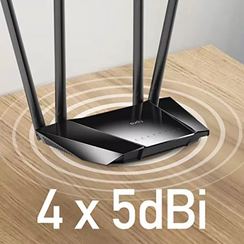 Cudy LT400 belaidis maršrutizatorius 4G LTE, 300Mbps, 2.4 GHz, Fast Ethernet, juodas