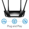 Cudy LT400 belaidis maršrutizatorius 4G LTE, 300Mbps, 2.4 GHz, Fast Ethernet, juodas