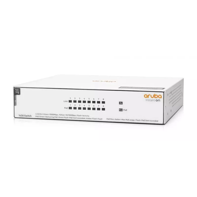 HPE Aruba Networking Instant On 8 portų Gigabit CL4 PoE 6 jungiklis