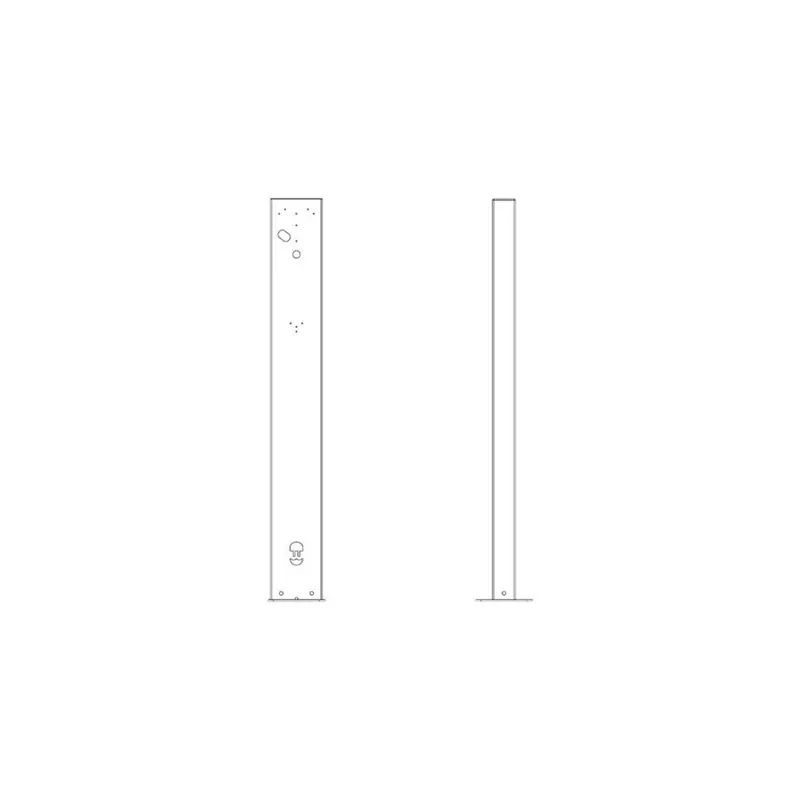 Wallbox Eiffel Basic montavimo komplektas – stovas elektromobilių krovimo stočiai – RAL 7043