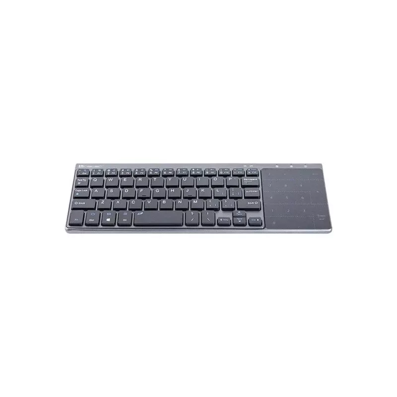 Belaidė RF pilno dydžio klaviatūra TRACER TRAKLA46934, QWERTY anglų, 2.4 GHz Nano imtuvas, membraninė, juoda/pilka