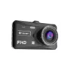 Vaizdo registratorius TRACER 4TS Full HD dviejų kamerų, 2 MP priekinė, 0.4 MP salono, 140°/60° kampai, 4 colių IPS ekranas, 150 mAh baterija, aliumininis korpusas, stovėjimo pagalba
