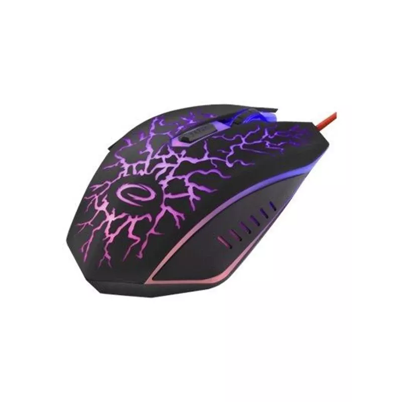 Esperanza MX211 LIGHTNING pelė - USB - laidinė - optinė - 6 mygtukai - juoda