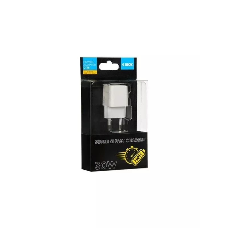 IBOX C-38W maitinimo adapteris USB-C 30 W