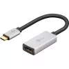 Wentronic 60194 Vaizdo kabelio adapteris 0,15 m USB Type-C HDMI juodas-sidabrinis (60194)