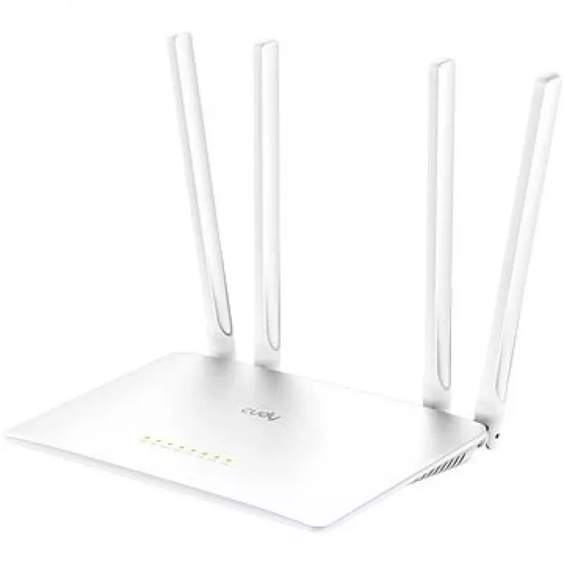 Stalininis maršrutizatorius Cudy WR1200 dviejų juostų Wi‑Fi 5 (802.11ac) 867 Mbit/s, 4x RJ‑45 LAN, baltas