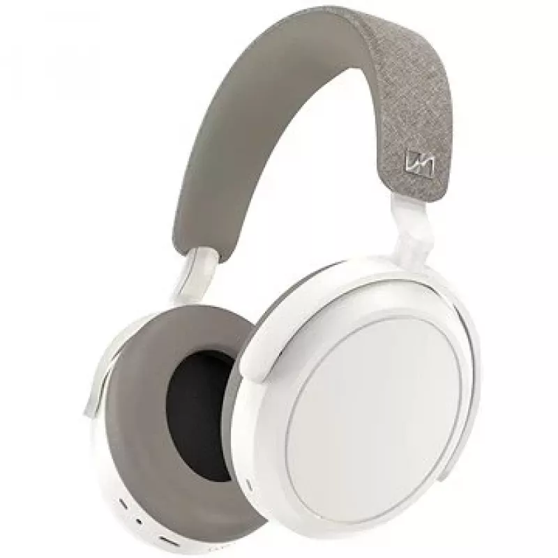 Ausinės Sennheiser Momentum 4 Wireless – Bluetooth 5.2, 60 h, ANC, uždaro tipo, 3.5 mm, balta
