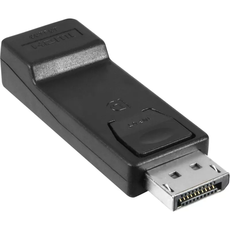 Wentronic Goobay DisplayPort į HDMI adapteris 1.1, HDMI standartinė lizdas (Type A) - HDMI standartinė lizdas (Type A) > DisplayPort kištukas (51719)