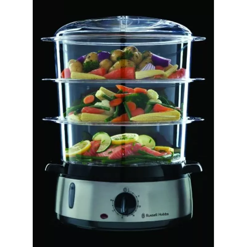Garinis puodas Russell Hobbs 19270-56, 3 krepšeliai, 9 L, 800 W, nerūdijantis plienas