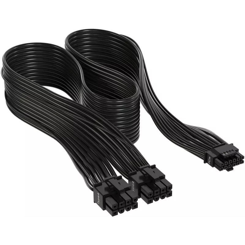 CORSAIR CP-8920284 - Vidinės maitinimo laidas 12VHPWR (M) į 8 kontaktų PCIe (M) - plokščias, iki 600 W TDP