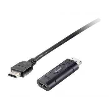 Equip DisplayPort į HDMI adapteris, 0,2 m, DisplayPort, HDMI, Kištukas, Lizdas, 1920 x 1080 pikseliai